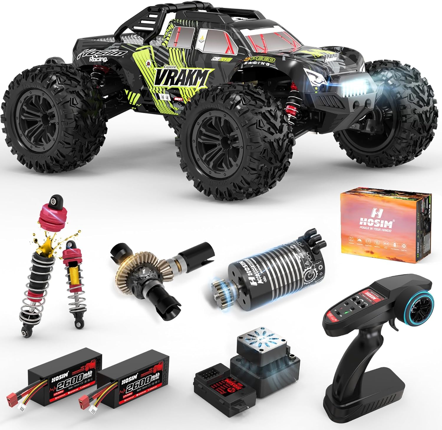 Rc Hobby Grade Truck - Coche RC sin Escobillas para Adultos,