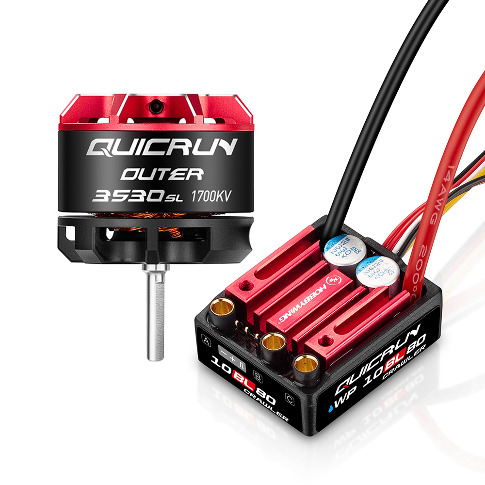 Rc Hobby Motor - Hobbywing Quicrun WP 10BL80 2-4S 80A