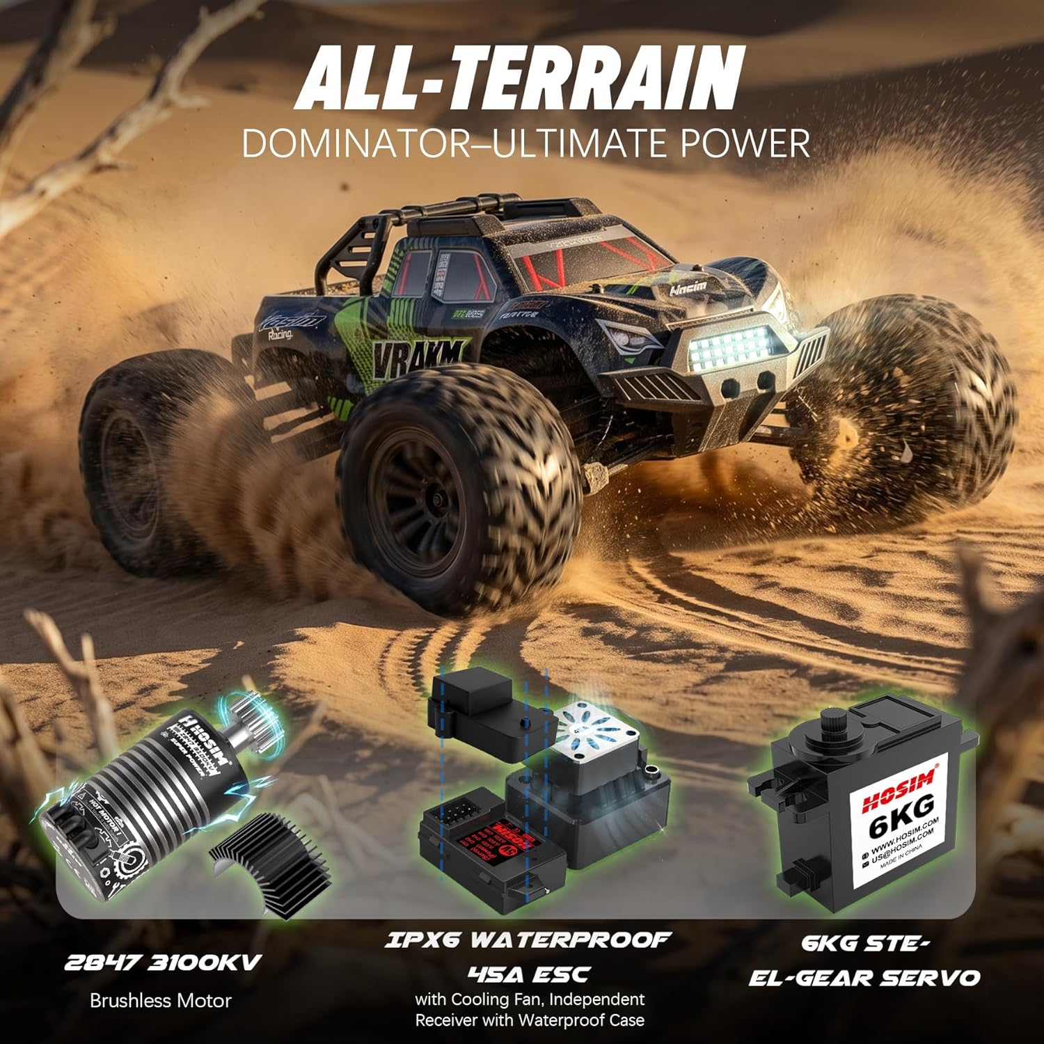 Coche RC sin Escobillas para A - Rc Hobby Grade Truck reseña y precio